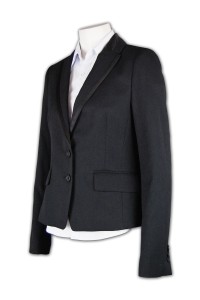 BWS037 women business suit HK business working suit coat two buttons ladies' suit job occupation suits design